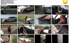 Alena Stuck in wet road Full